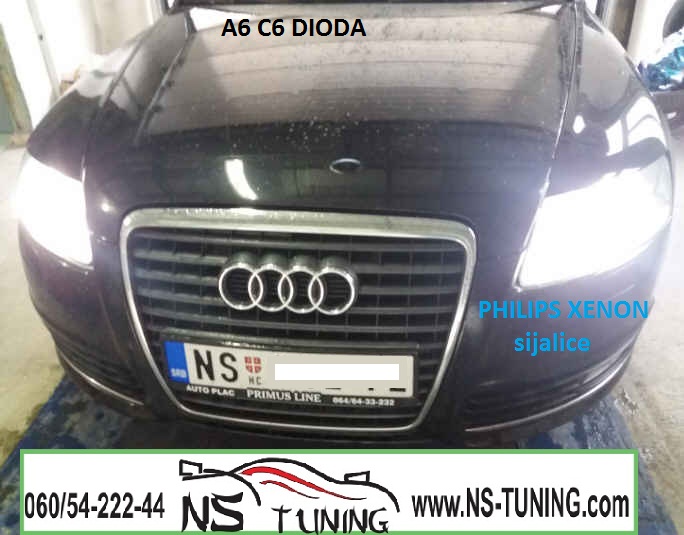 audi a6 4f c6 dioda xenon farovi d3s sijalica philips zamena novi sad tuning
